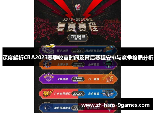 深度解析CBA2023赛季收官时间及背后赛程安排与竞争格局分析