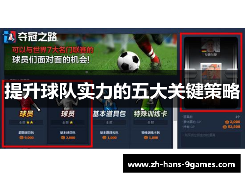 提升球队实力的五大关键策略